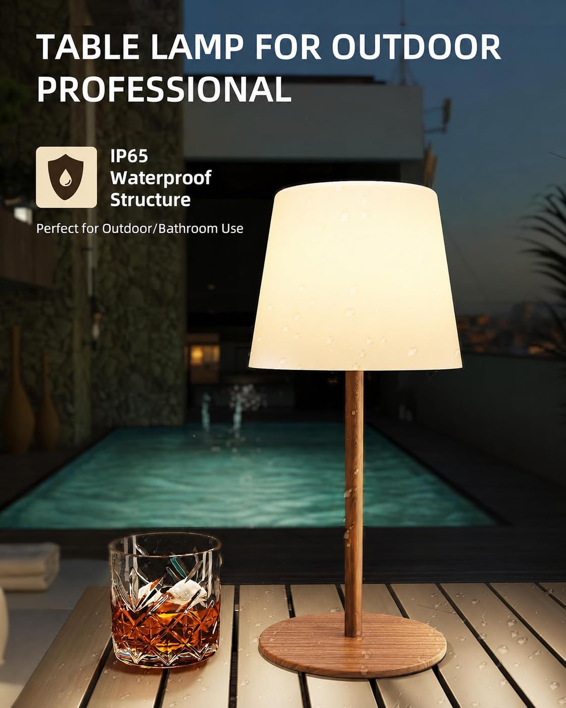 Spa Like Shower Lamp (Wood Grain / 2 Pack)