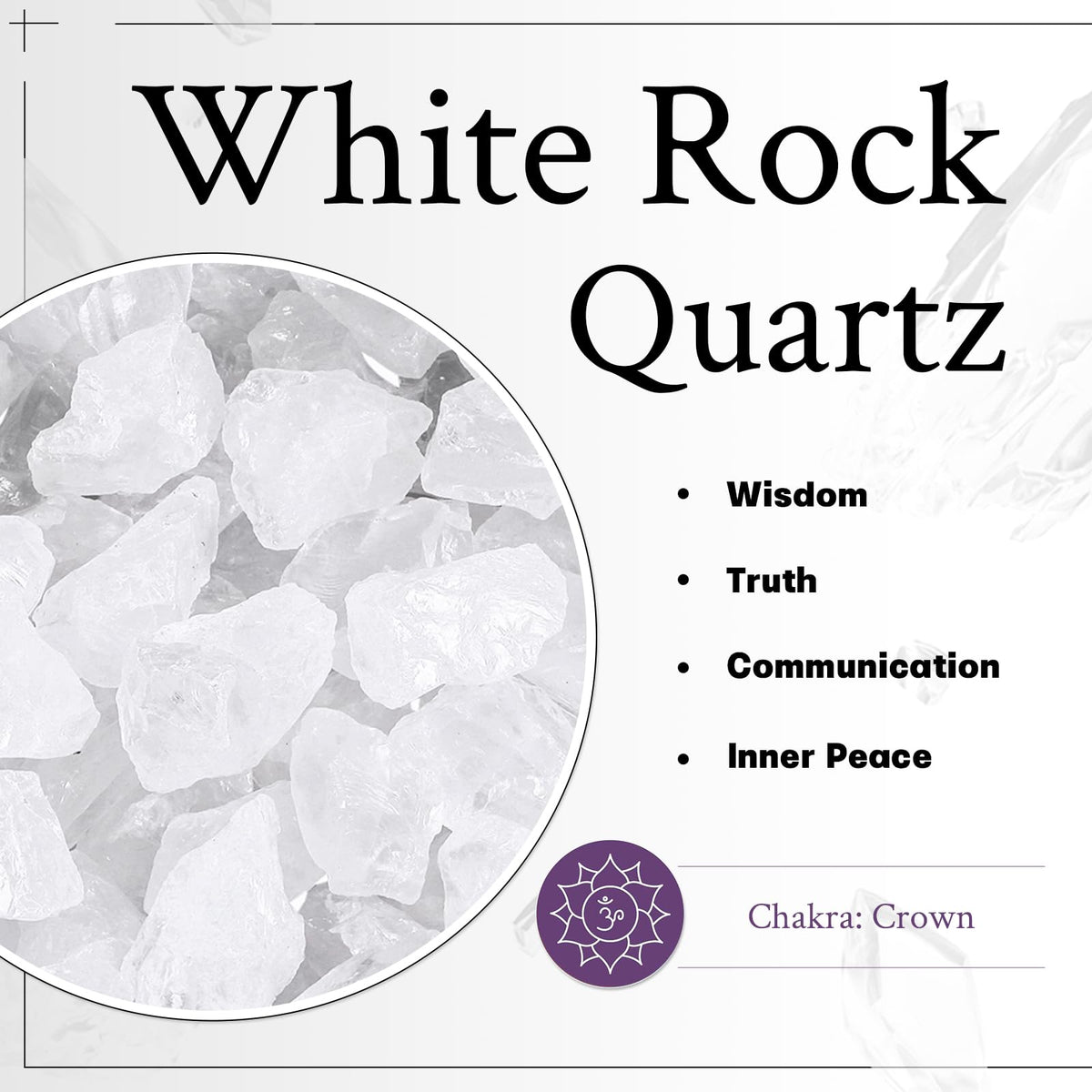 1.5 in Rock Quartz Happy Buddha Statue Crystal Figurine (Clear)