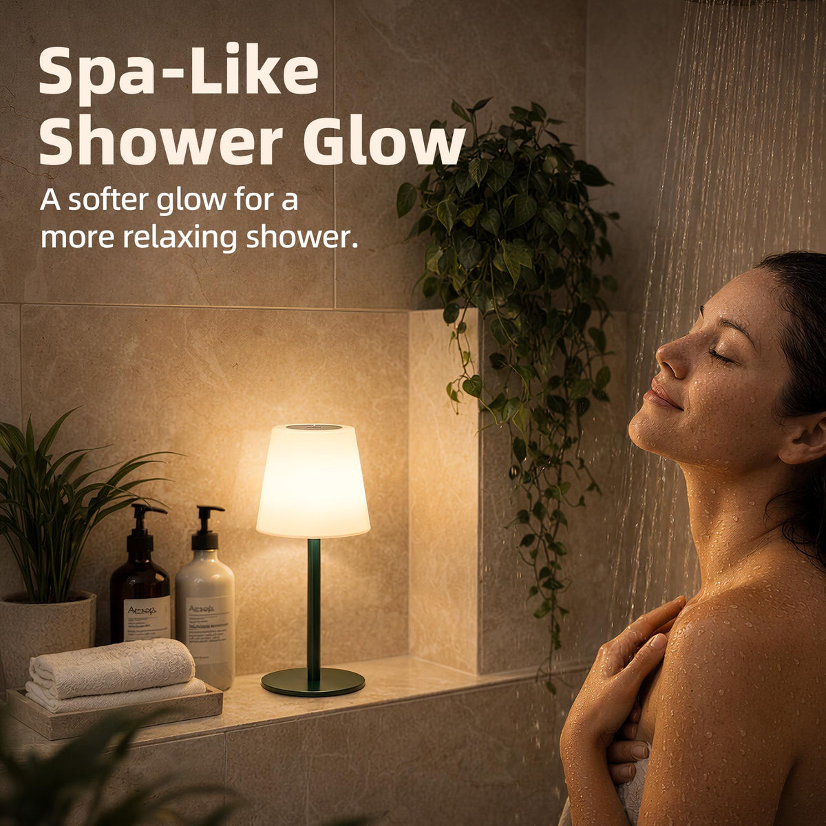 IP65 Waterproof Shower Lamp (Green / 1 Pack)