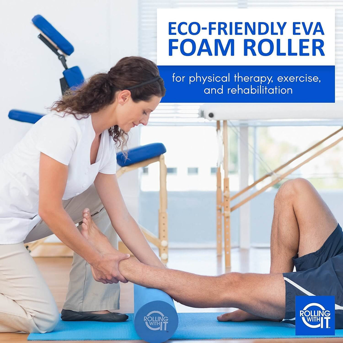 High Density Foam Roller for Physical Therapy (13 x 6 Inch)