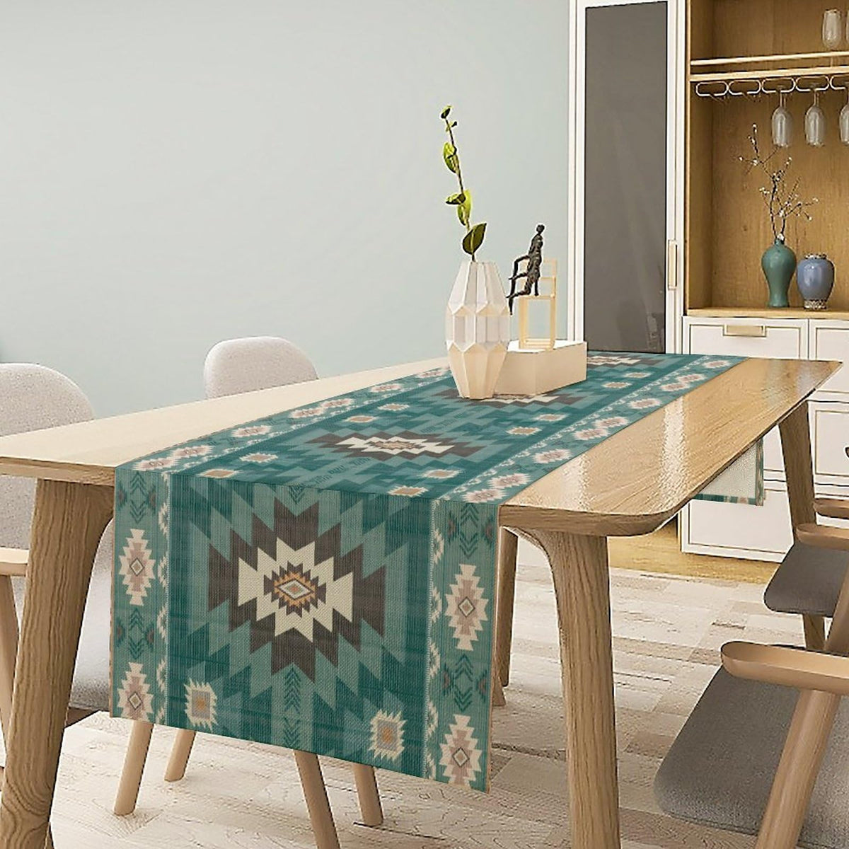 Ethnic Southwestern Table Runner (13x120inch / Aztec 15)