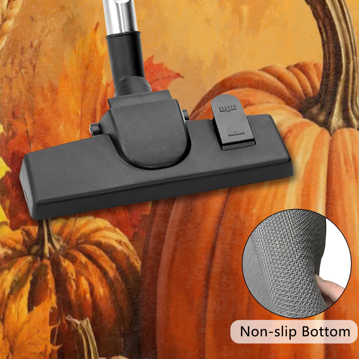 Autumn Pumpkin Half Round Door Mat Welcome Entrance Rug Outdoor Indoor (B-01 Autumn Pumpkin)