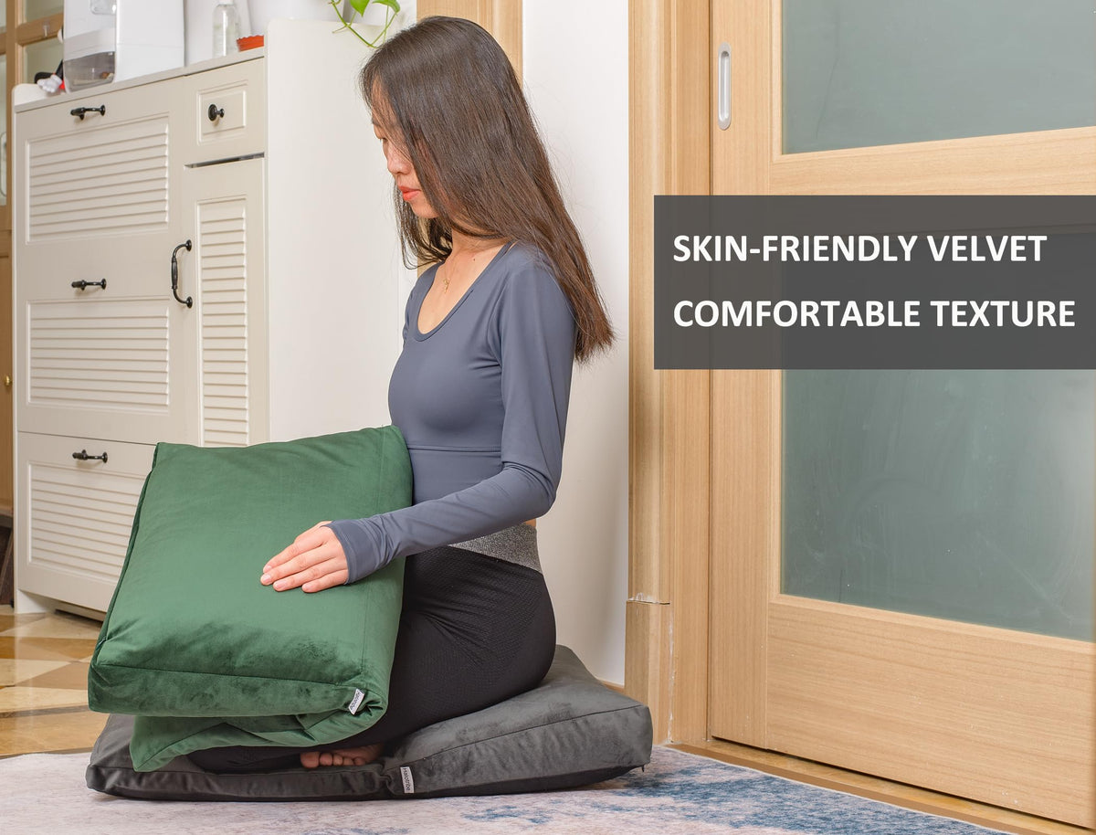 Meditation Cushion (Green / service H：9cm)