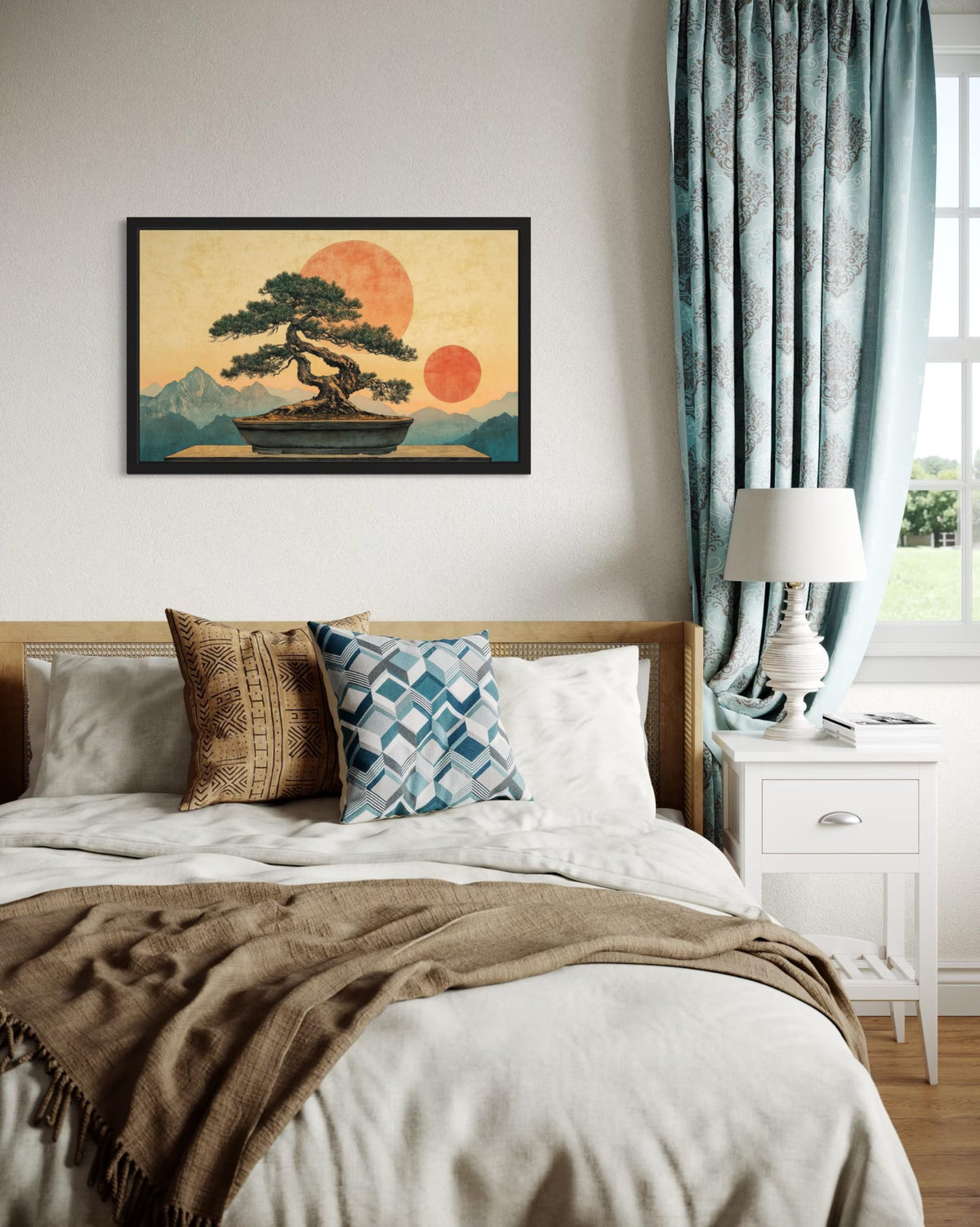 Bonsai Tree UnFramed Wall Art Print Poster (Bonsai Tree / 14"L x 11"W)
