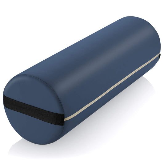 Jumbo Round Massage Table Bolster Pillow Pad (Blue)