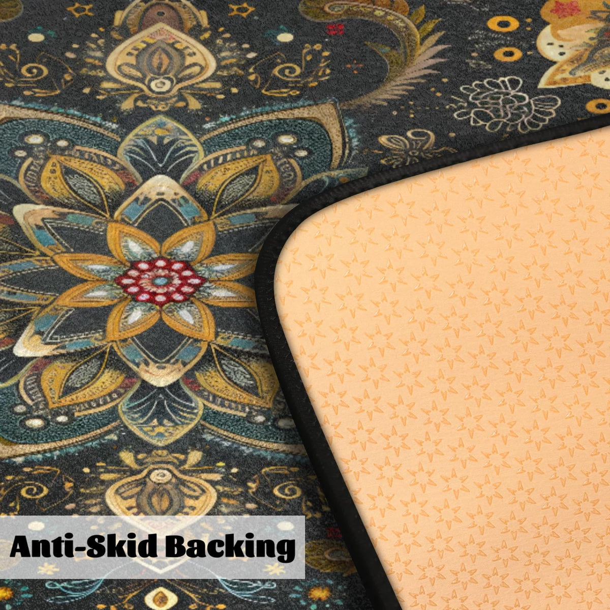 Mandala Kitchen Rugs Kitchen Mats Non Slip Floor Mat (A:color 5)