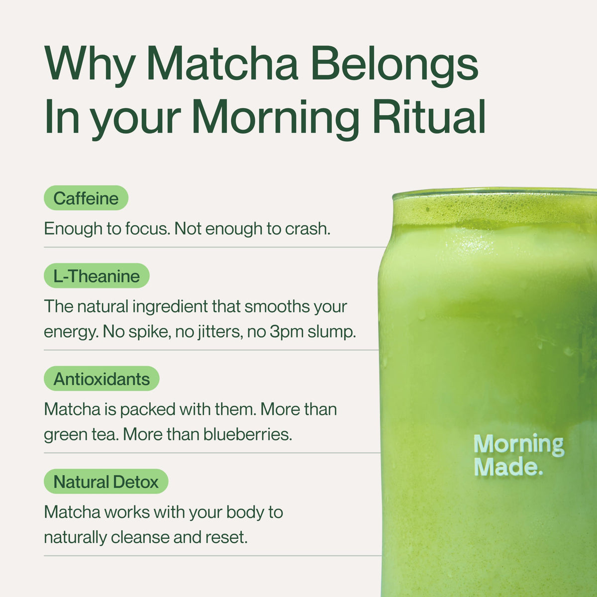 Morning Made USDA Organic Strawberry Matcha Powder