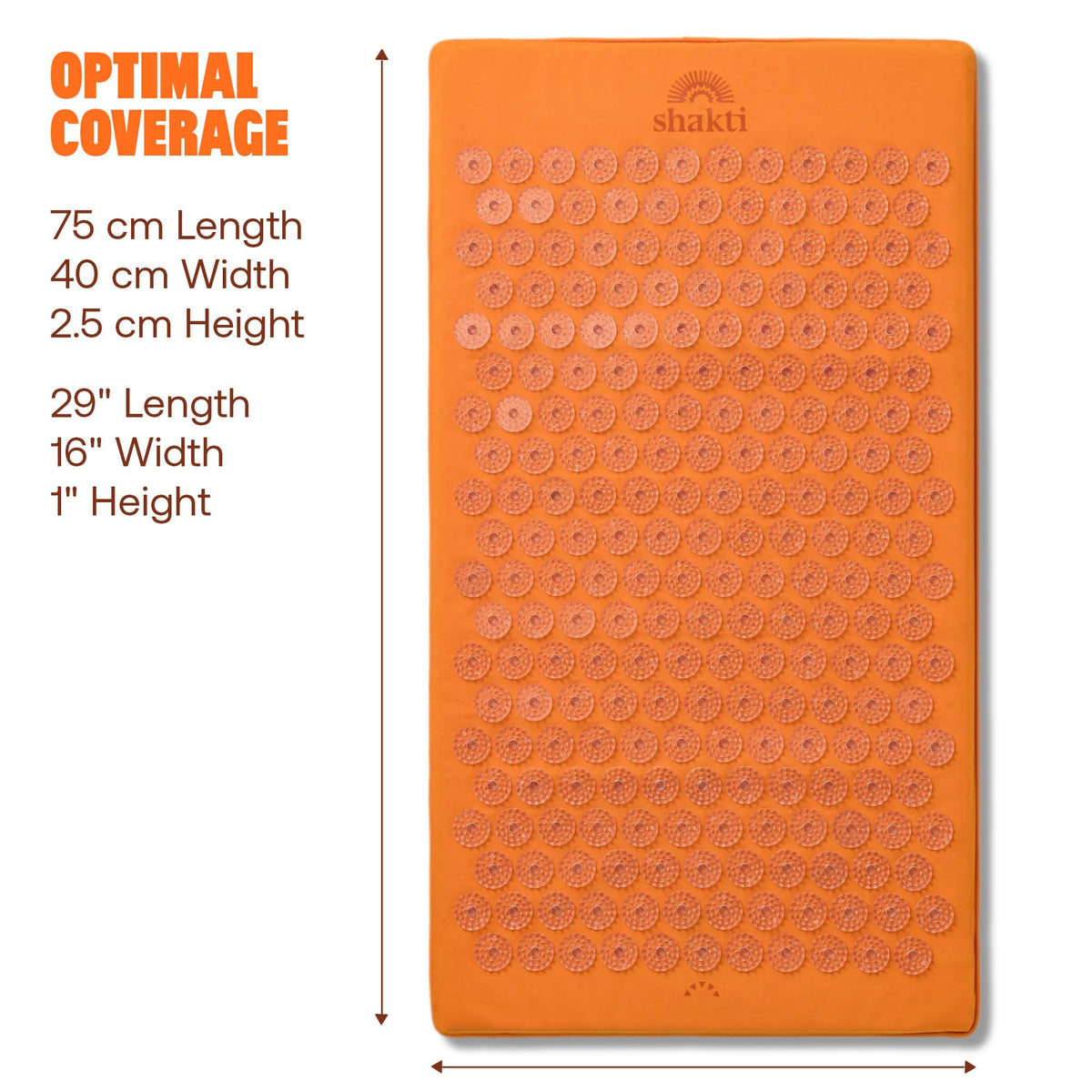 Acupressure Mat for Tension Release (Level 1 / Premium-amber)