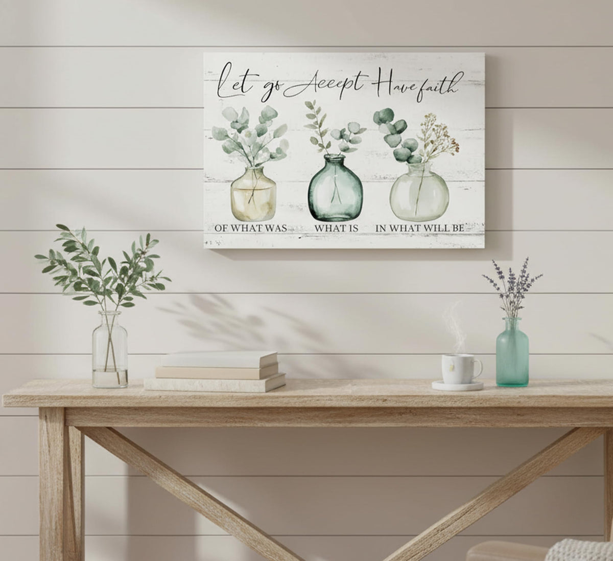 Botanical Inspirational Canvas Wall Art 12x16Inches (Botanical Canvas / 16"L x 12"W)