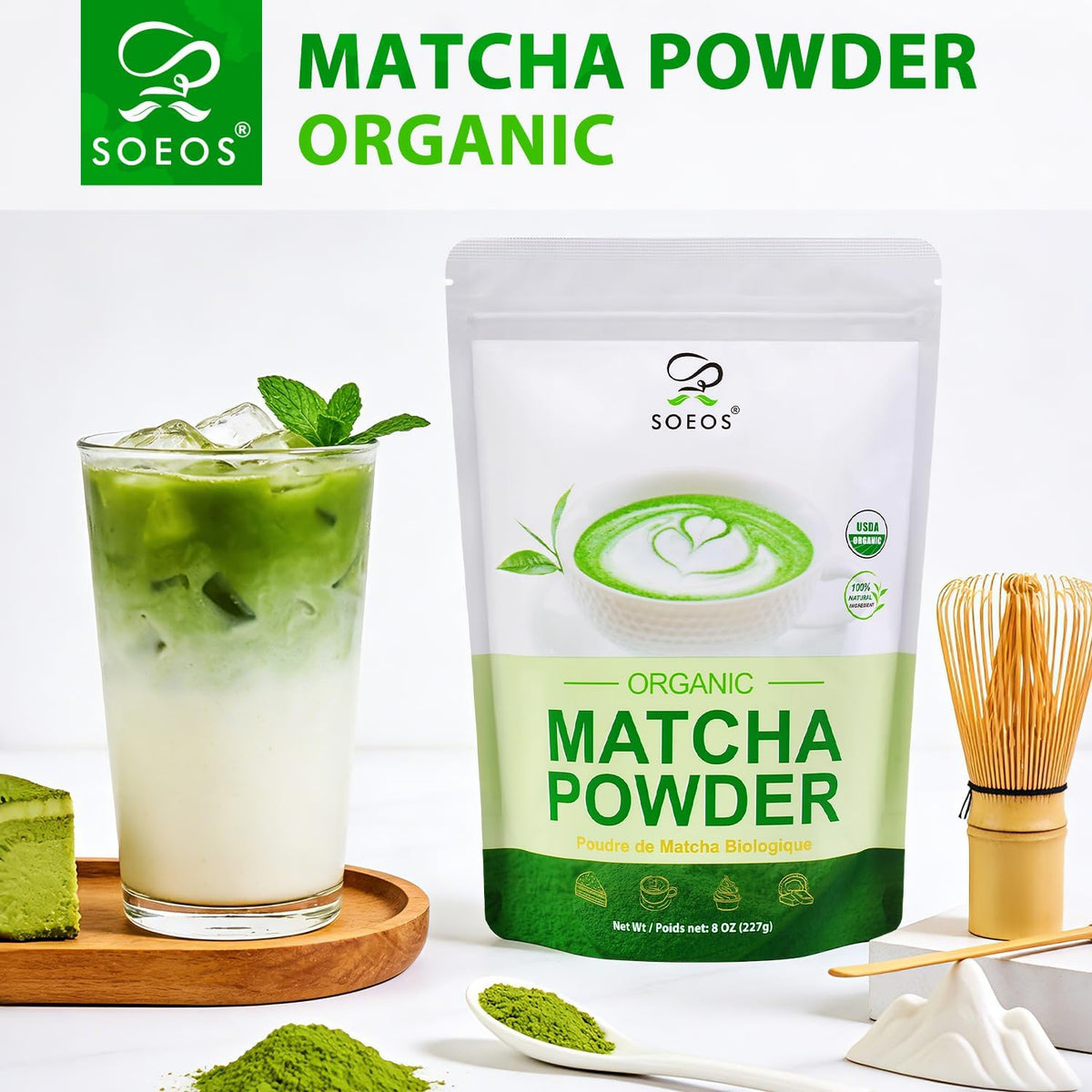 Organic Matcha Powder (8 Ounce (Pack of 1))