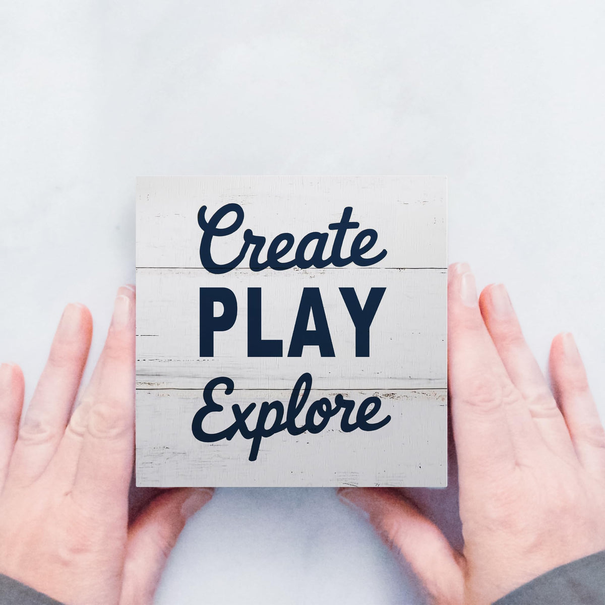 Playroom Desk Decor Signage for Kids Room Nook Corner Classroom (Charcoal)
