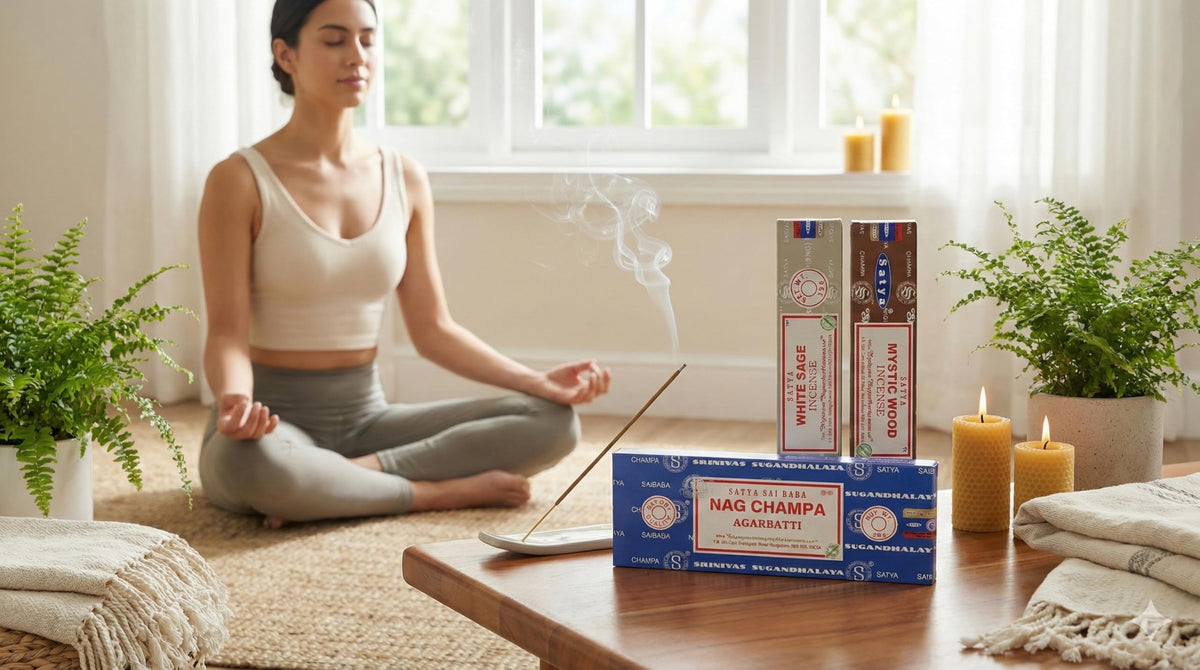 Sai Baba Nag Champa Agarbatti (NC250 Pack of 3 -Mystic)