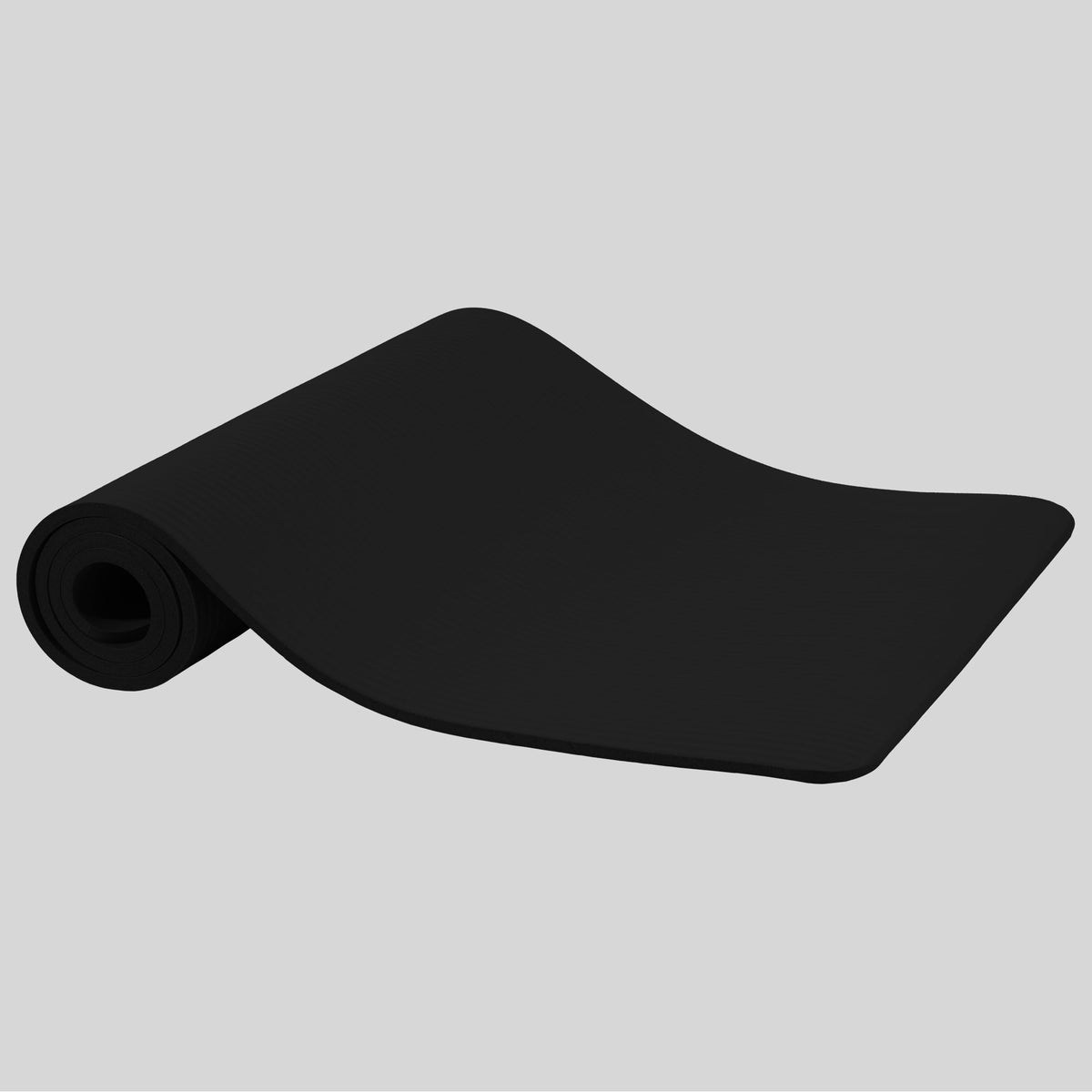 1/2-Inch Thick High Density Foam Exercise Yoga Mat with Carrying Strap, Midnight (Midnight)