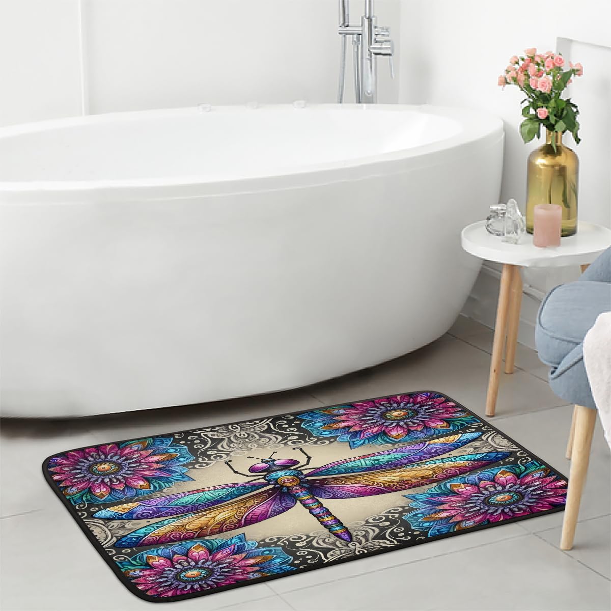 Dragonfly Kitchen Rugs Kitchen Mats Non Slip Floor Mat (Color 11)