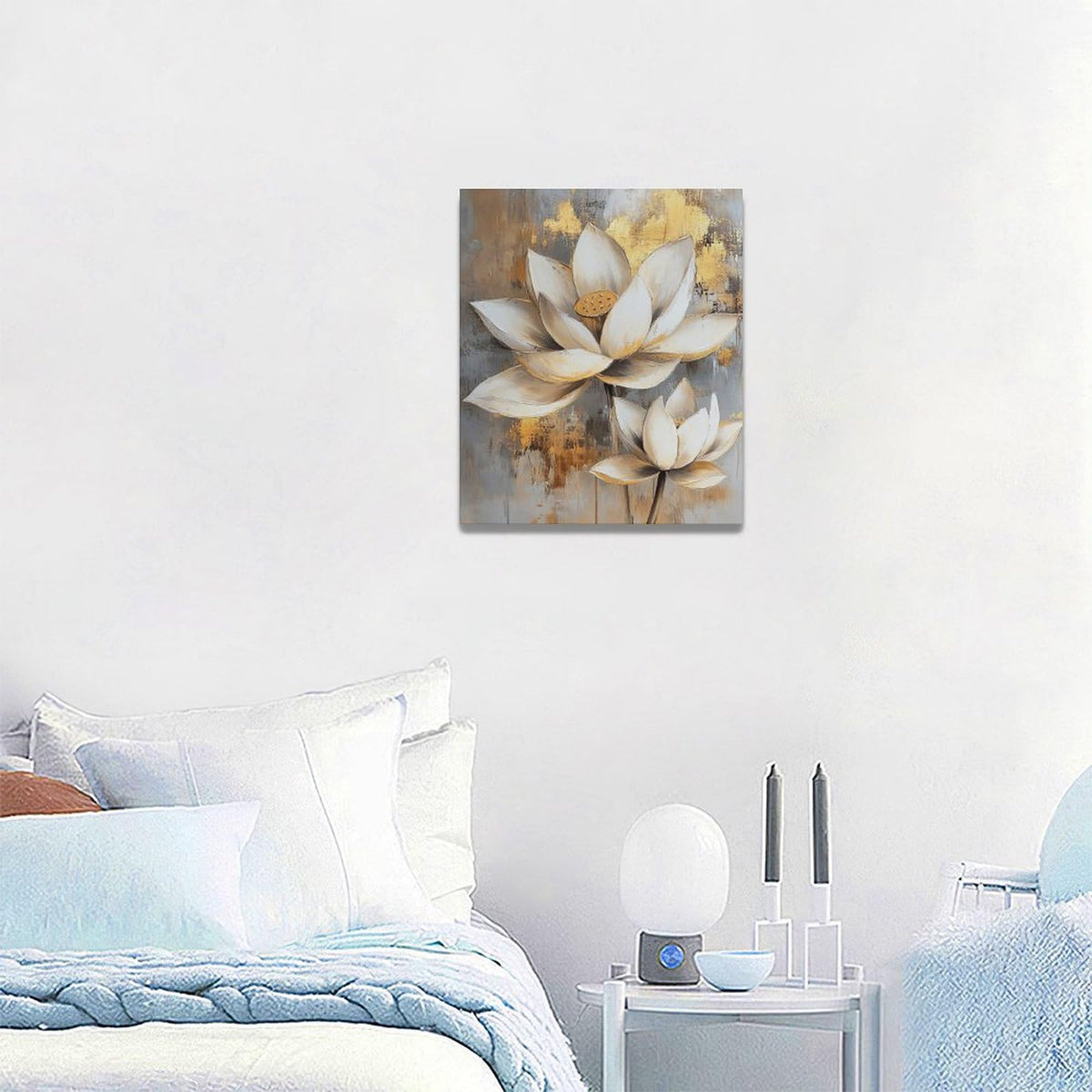 Zen Wall Art Lotus Pictures Wall Decor (24"L x 20"W / Lotus)