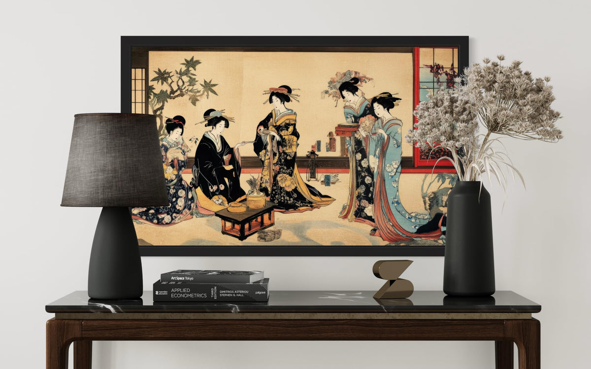 Geisha House Unframed Wall Art Print Poster (Geisha House / 24"L x 18"W)