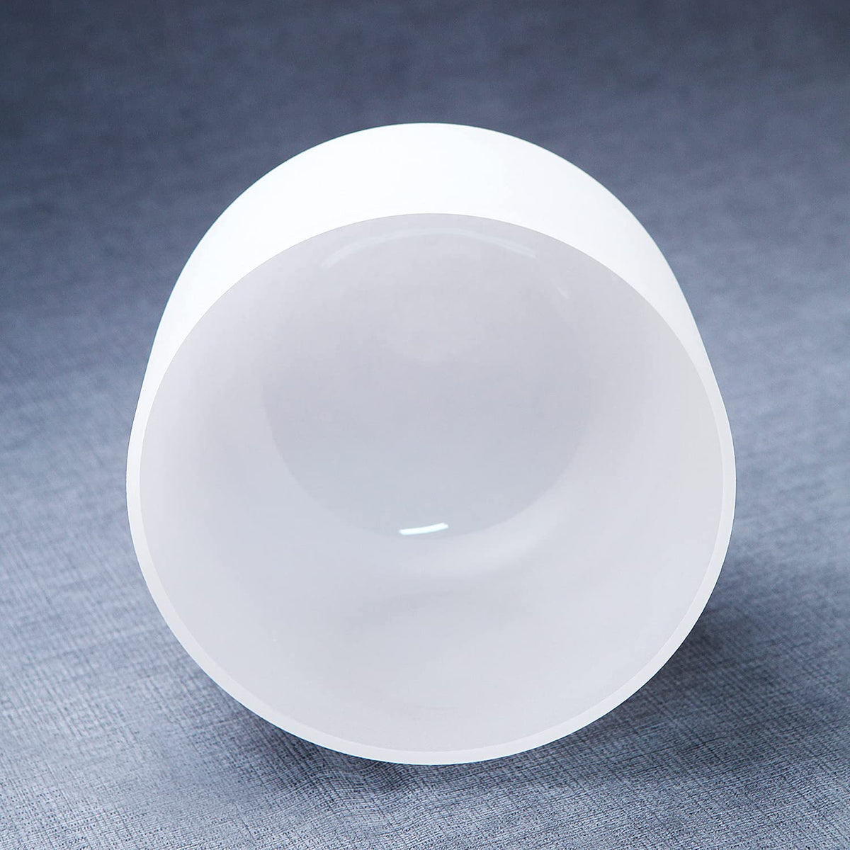 432hz Crystal Singing Bowl G Note Throat Chakra 10 Inch With Heavy Duty Carrying Case for Yoga Musical Instrument (10 Inch G 432hz White)