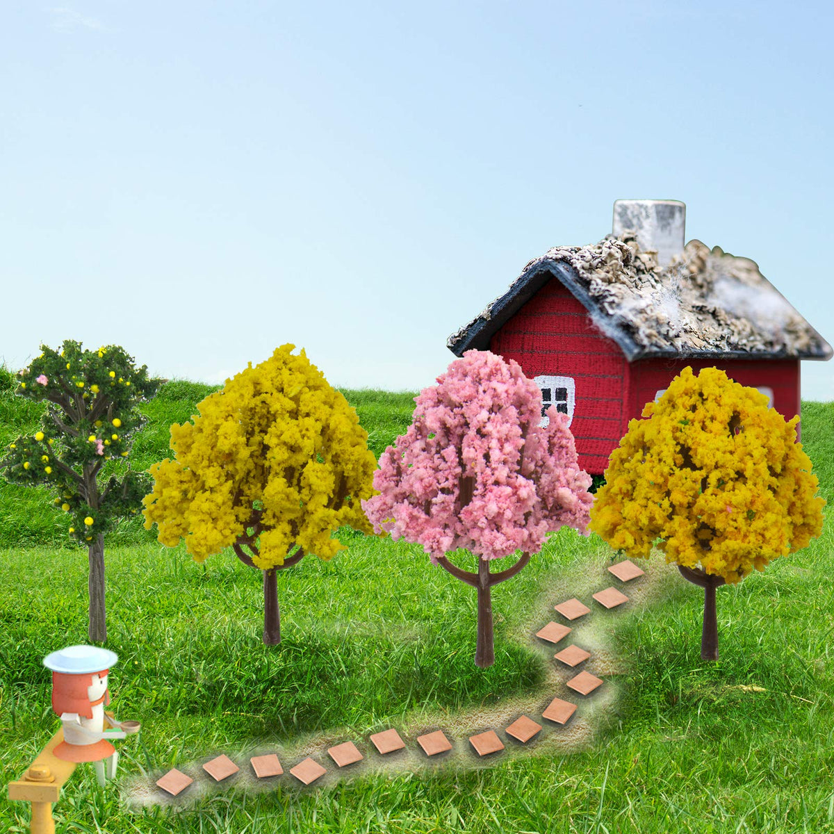Miniature Fairy Garden Decoration Accessories Simulation Tree Garden Sculptures Statues (Trees)