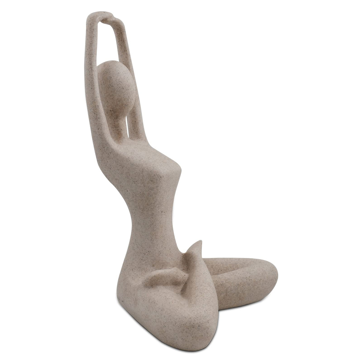 Yoga Lady Statue Modern Sculpture for Home Office Desk Decor Resin Sandstone Abstract Figurine Yogis Gifts 9 1 (Resting Muse)