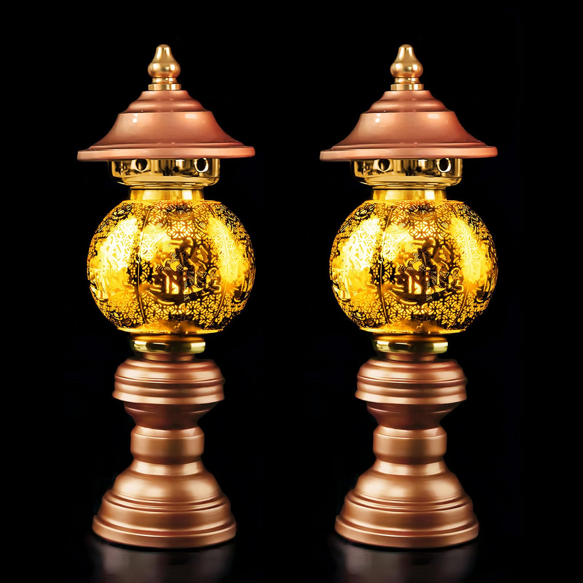 Lotus Flower Lamp 7 Color LED Buddhist Light Meditation Home Decor (Z5-10inch)