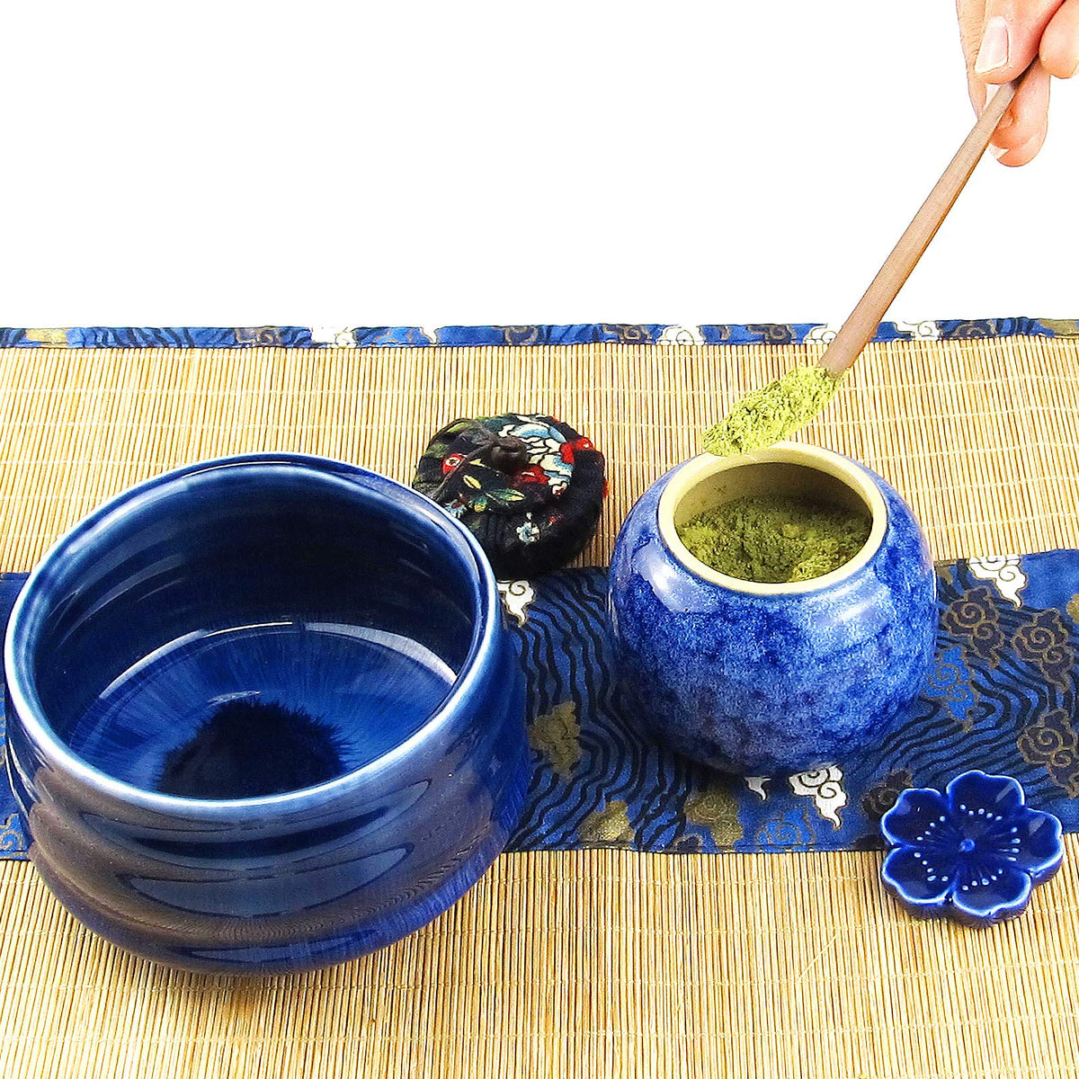 12Pcs Japanese Matcha Tea Set (Blue)