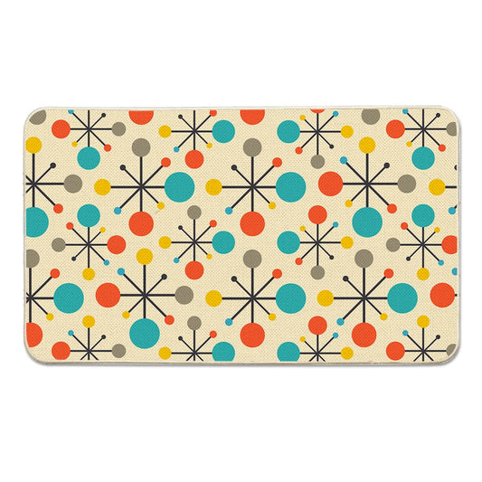 Mid Century Modern Front Floor Mats Entryway Indoor 17"x 29" (Mid Century Modern / 1'5" x 2'5" (Rectangular))