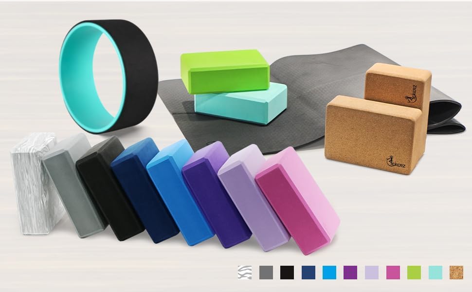 Yoga Blocks 2 pack (Lavender / 9 x 6 x 3 inch)