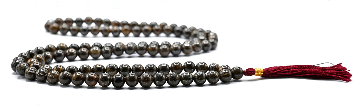 Bronzite Mala Beads (Bronzite / Plain)