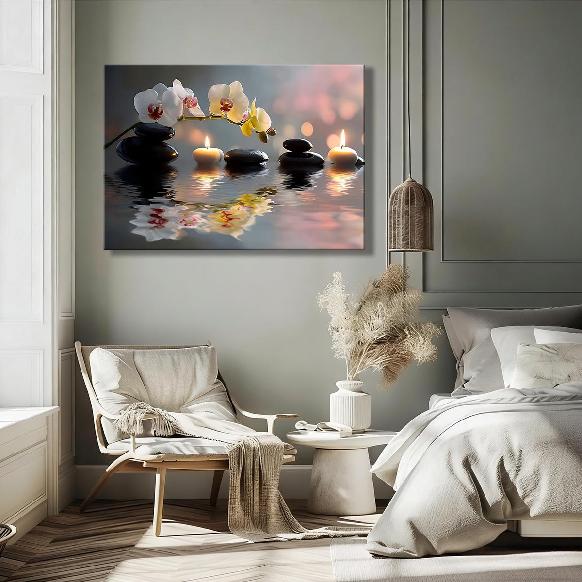 Elegant Orchid Wall Decor (Pictures8 / 18"L x 12"W)