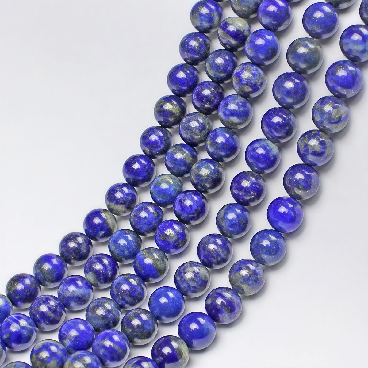 Natural Lapis Lazuli Gemstone Loose Beads Round 4mm Energy Stone Healing Power for Jewelry Making (Lapis Lazuli / 4mm)
