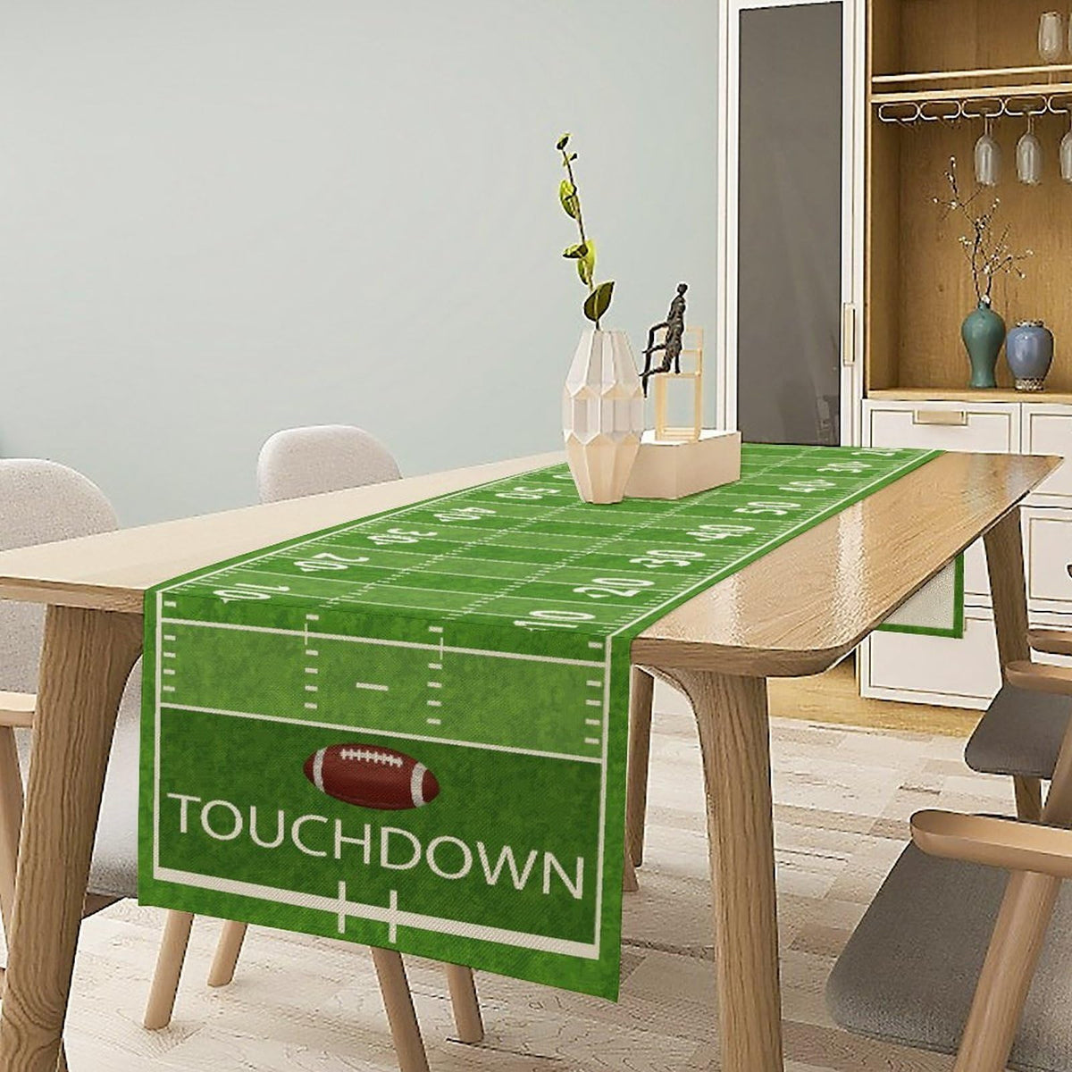 Football Table Runner (13x72inch / Green Football)