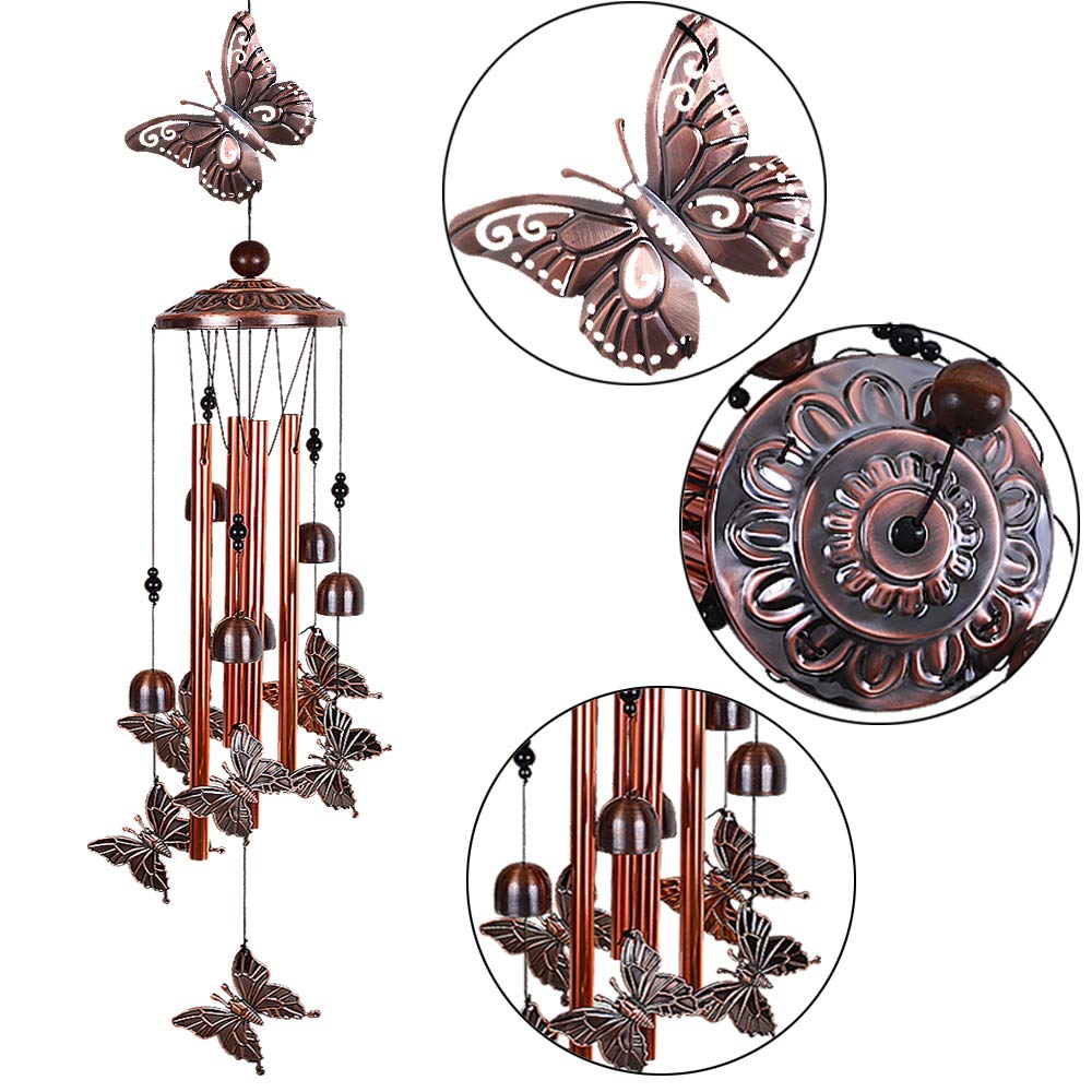 Butterfly Wind Chimes Outdoor Decor