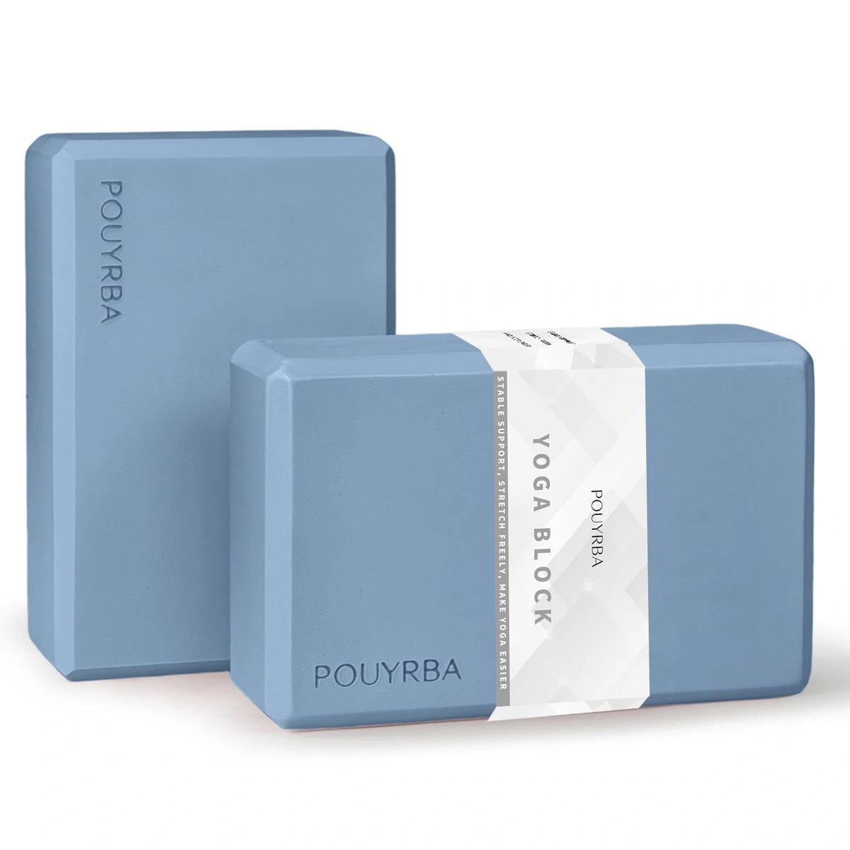 Yoga Blocks 2 Pack (Grayish Blue)