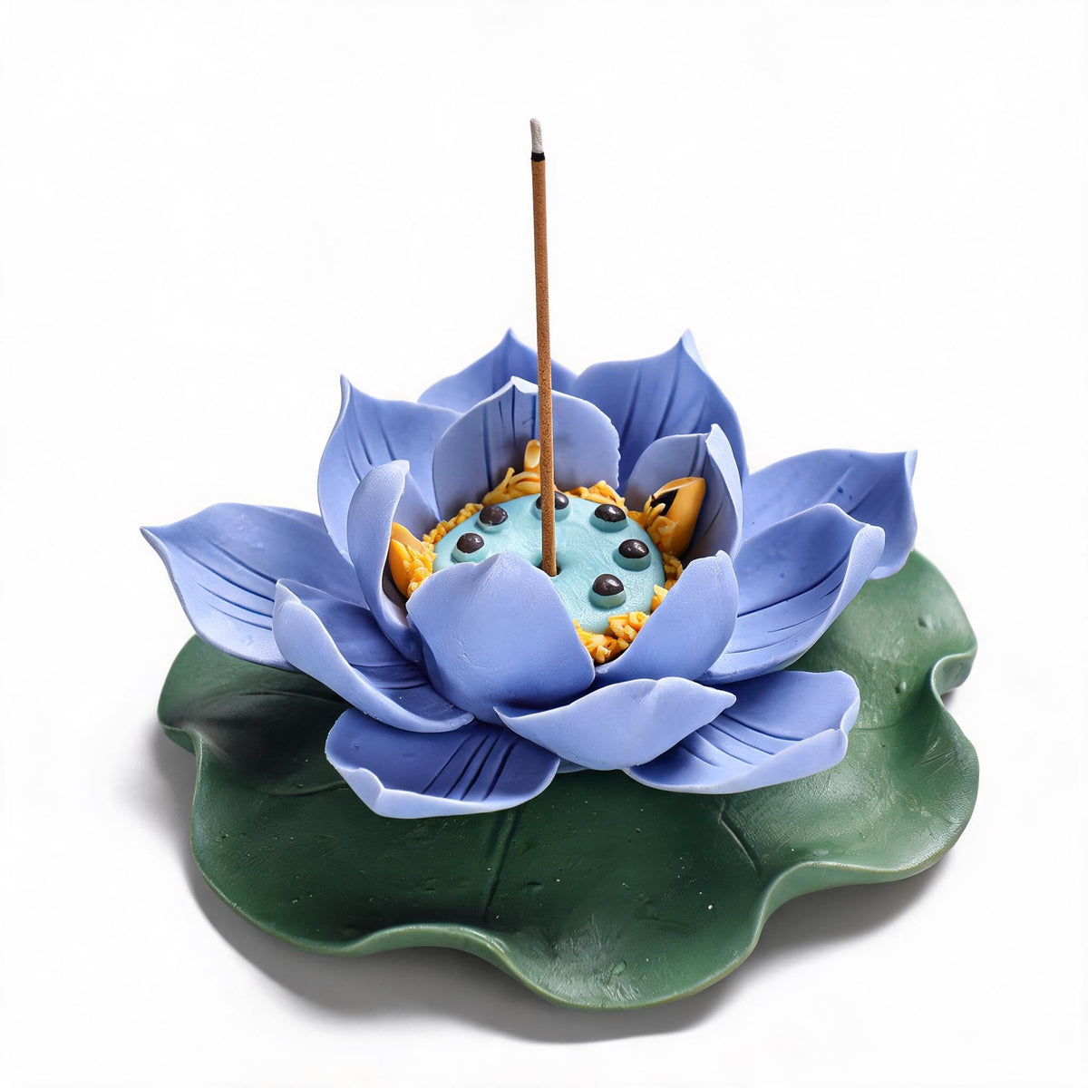 Lotus Incense Holder (Blue+green)
