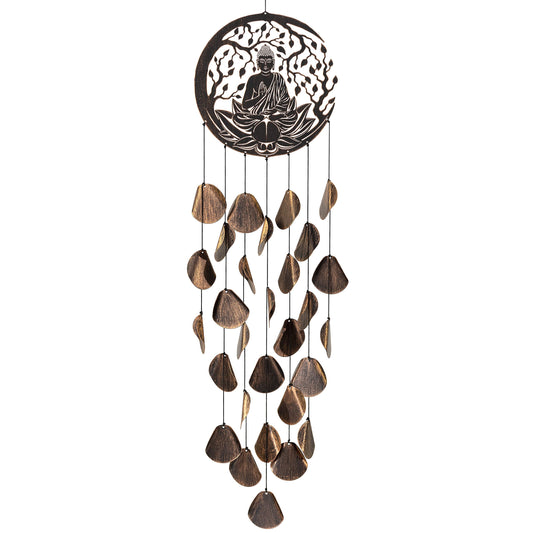Shimmering Serenity Buddha Outdoor Garden Decor Wind Chime (Zen Buddha Serenity)