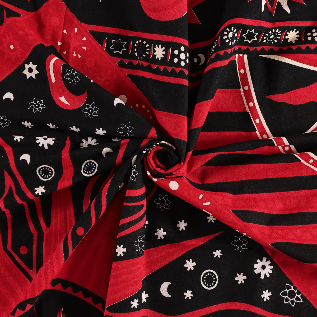 Red Burning Sun Hippie Mandala Curtains 83 Inch Length for Living Room Bedroom 2 Panels Set Light Filtering Semi Sheer Window Curtains 76 Inch Width Boho Farmhouse Drapes W76xL83 (83"W x 83"L (Pack of 2) / Red Black)