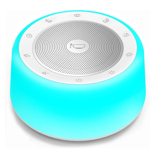 Automatic Tibetan Singing Bowl Sound Machine (White & Blue / Standard)