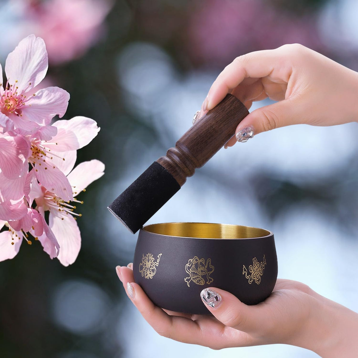Tibetan Singing Bowl Set (5.2")