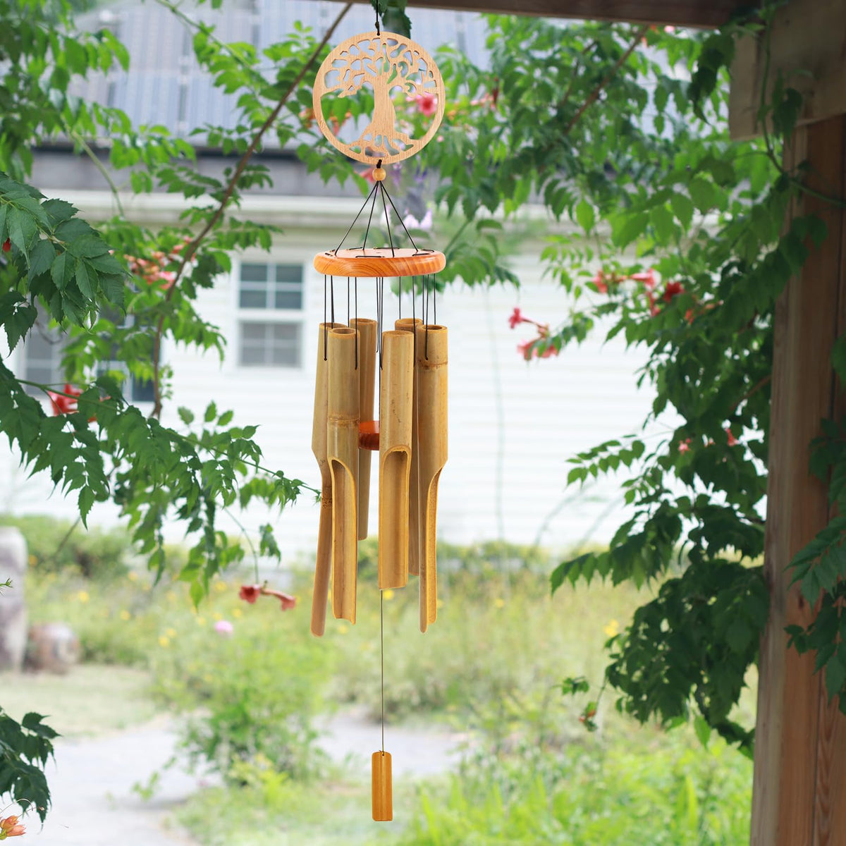 Bamboo Wind Chimes Outdoor (36")