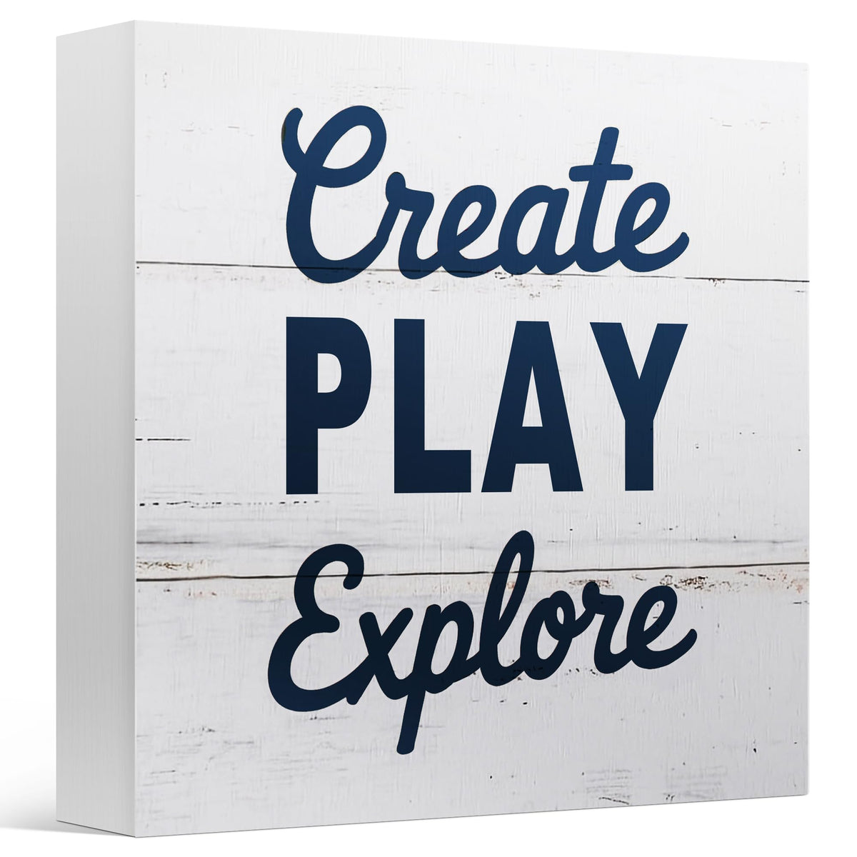 Playroom Desk Decor Signage for Kids Room Nook Corner Classroom (Charcoal)