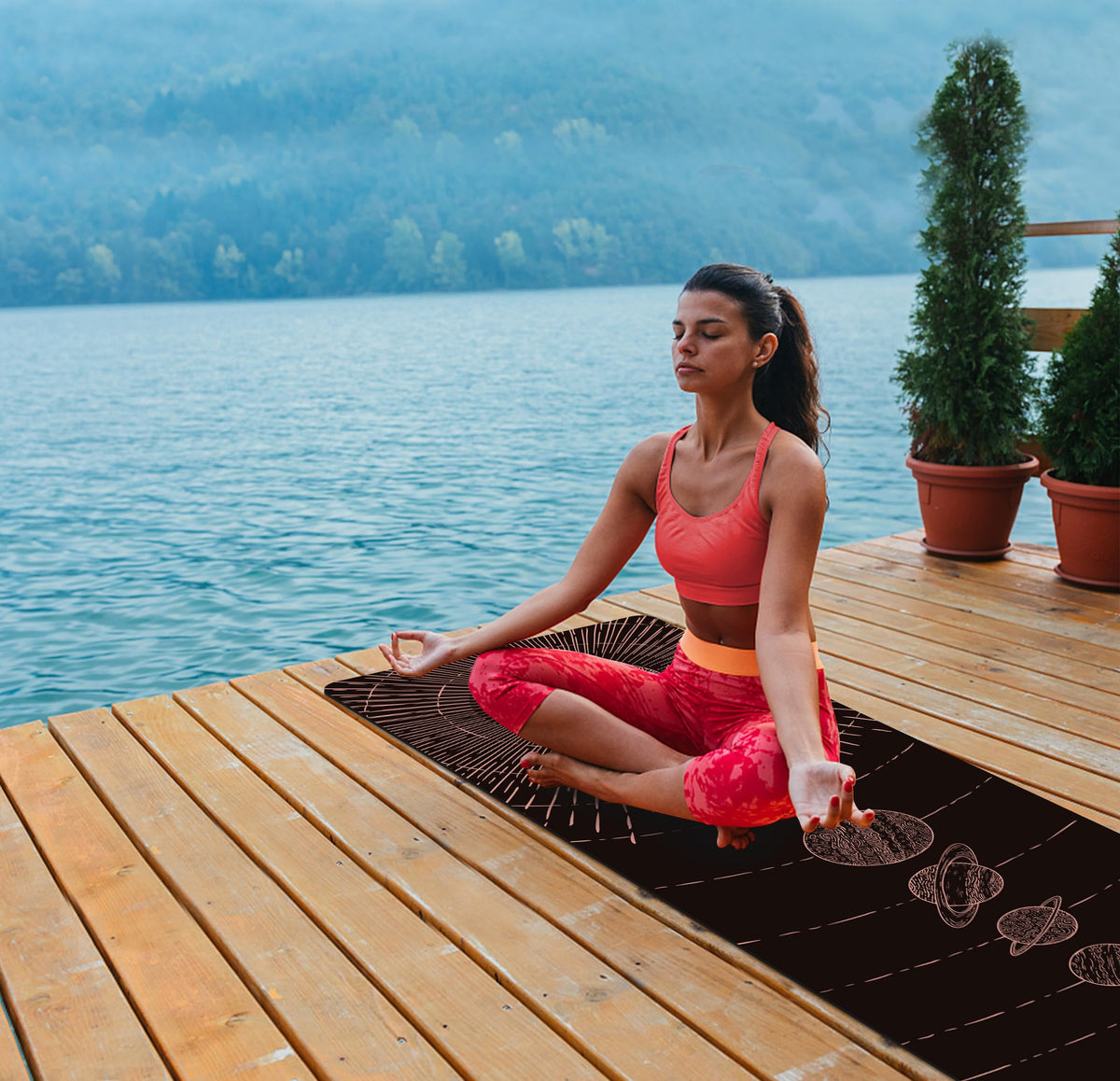Printed Travel Yoga Mat (TaiYangXiXingXing)
