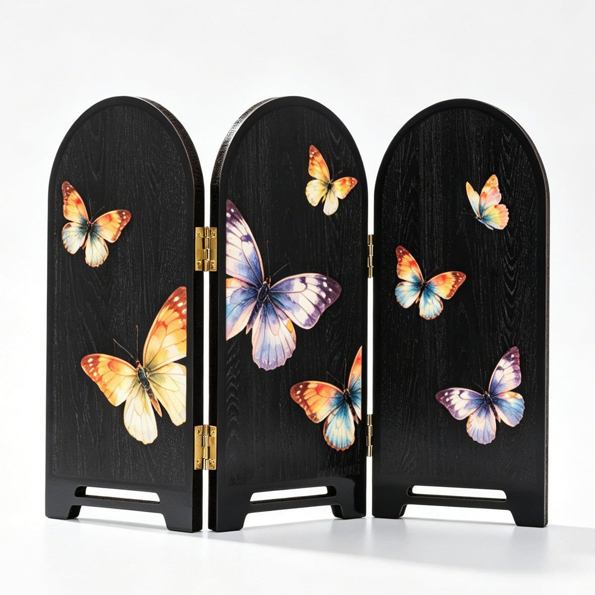 Arched 3 Panel Tabletop Folding Screen (M9361)