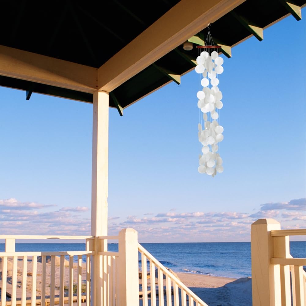 Woodstock Wind Chimes for Outside (40 Inches White)