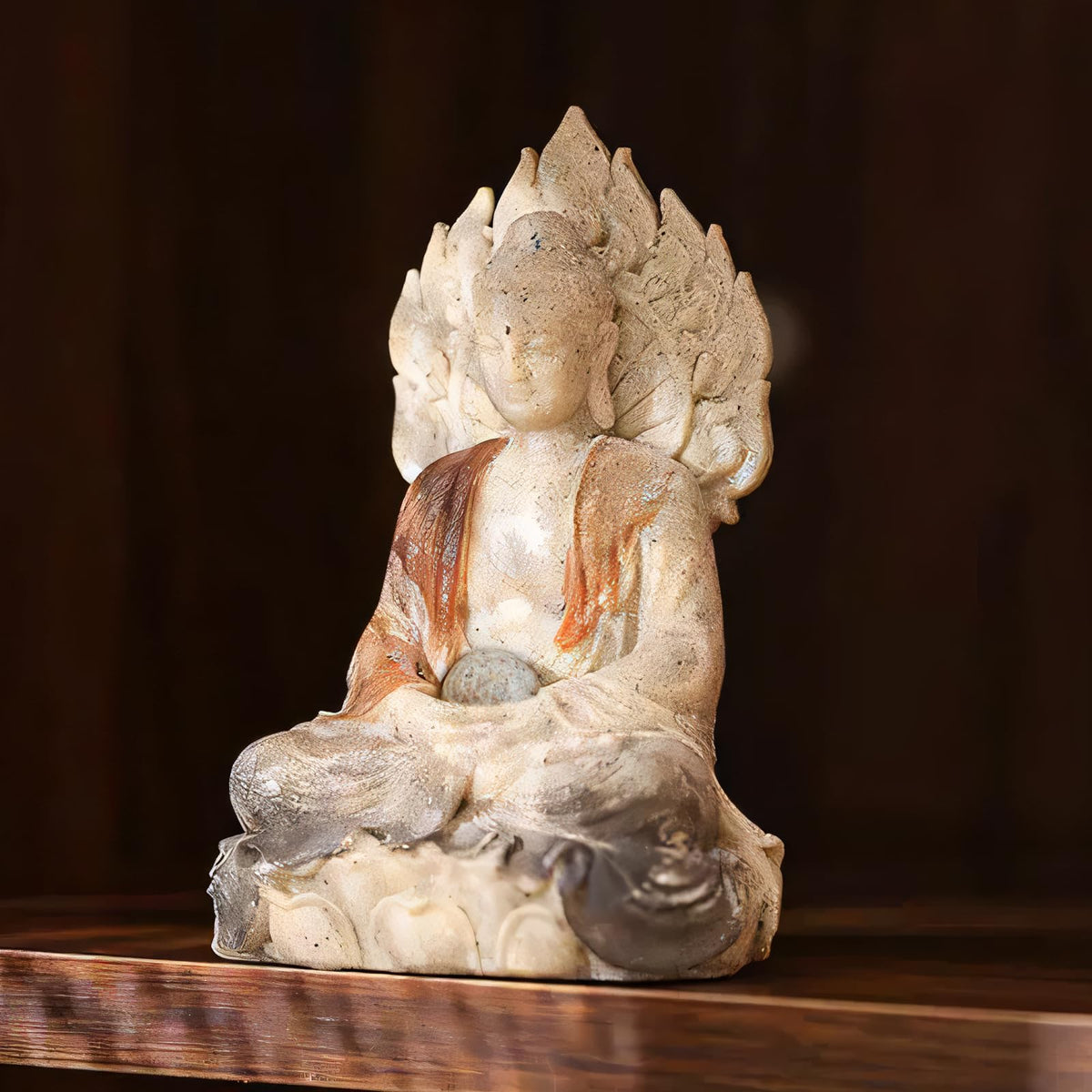 Shakyamuni Buddha Statue (Gray)