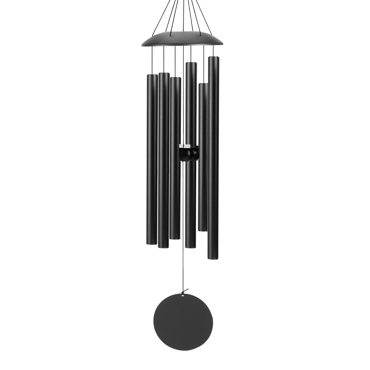 28" Wind Chimes for Outside (Thick Black / 28")