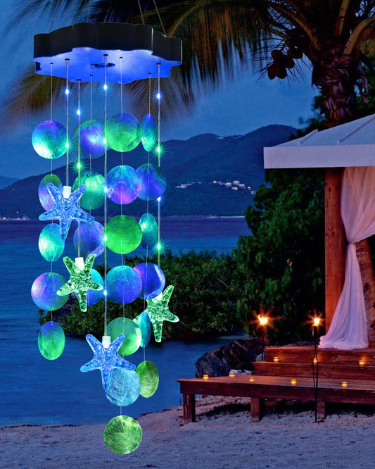 Solar Wind Chimes for Outside (Blue&green)