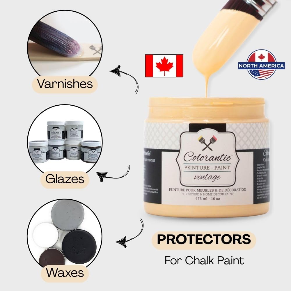 Vintage Chalk Based Paint for DIY Furniture and Home Decor Craft Art (Orangesicle / 32 Fl Oz (Pack of 1))