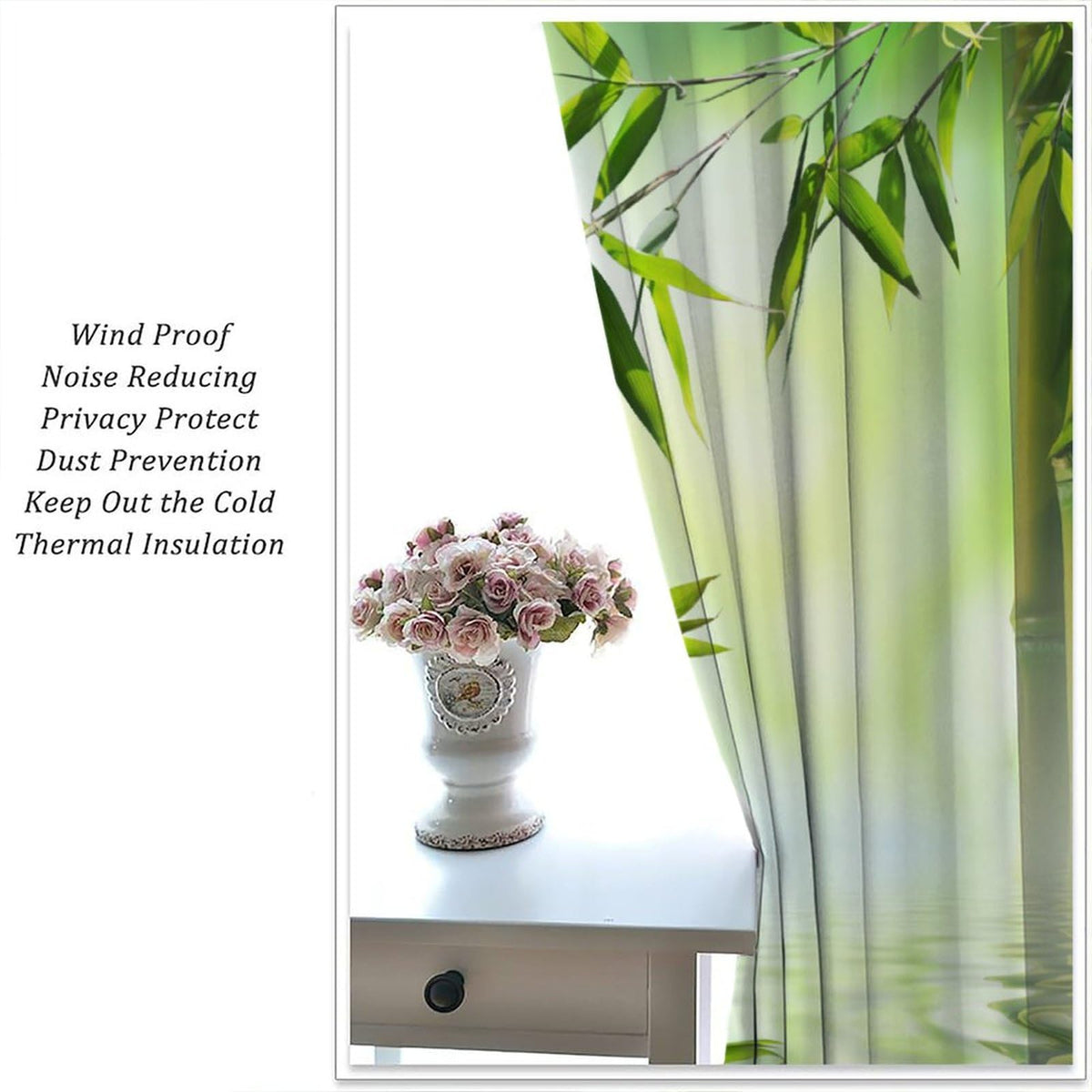 Zen Garden Curtains (21"W x 63"L (Pack of 2) / Style)