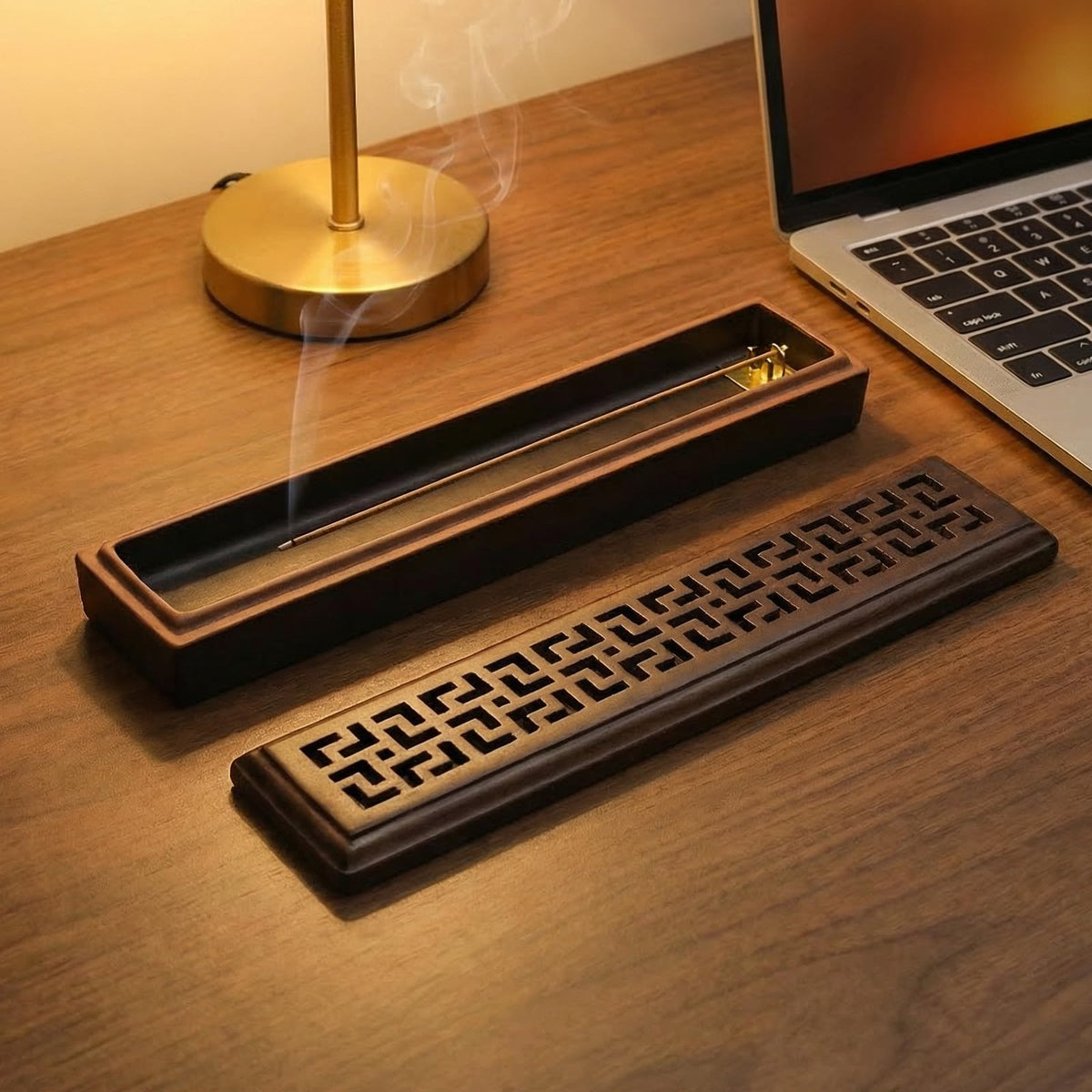 Incense Holder for Sticks (Lever Brown)