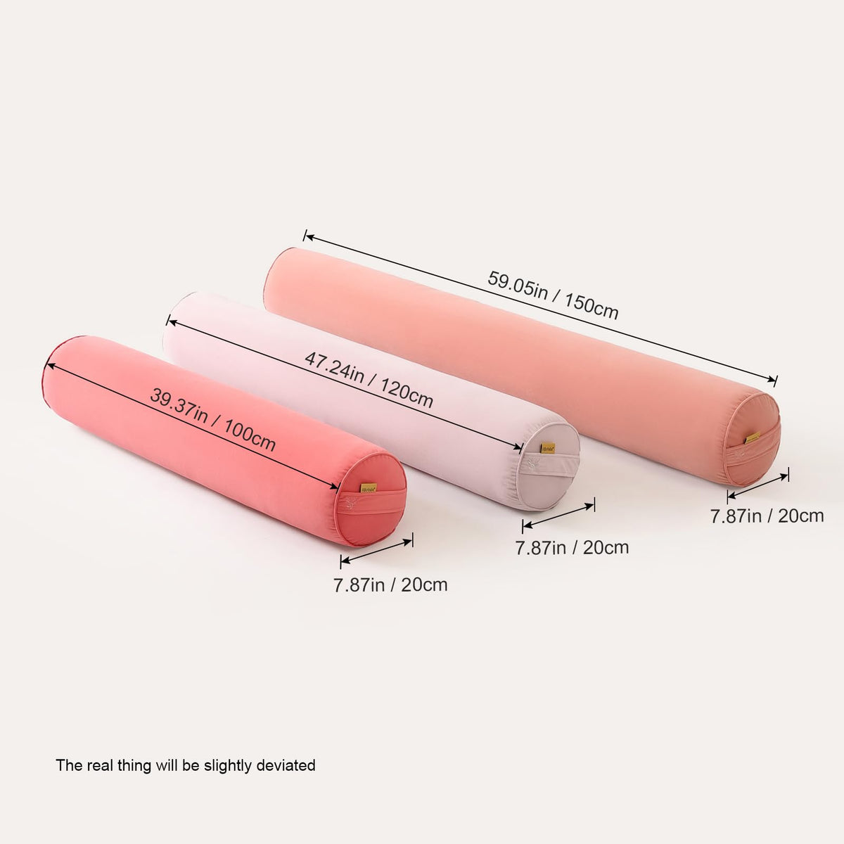 Body Pillow for Adults (Coral Peach / 59"*7.87")
